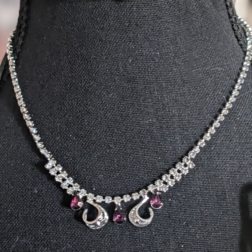 Vintage Jay Flex Sterling Gorgeous Tennis Necklace